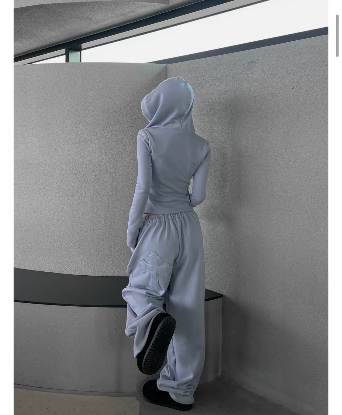 디에어타운 cross warm training 트레이닝 팬츠 블루 상품이미지1