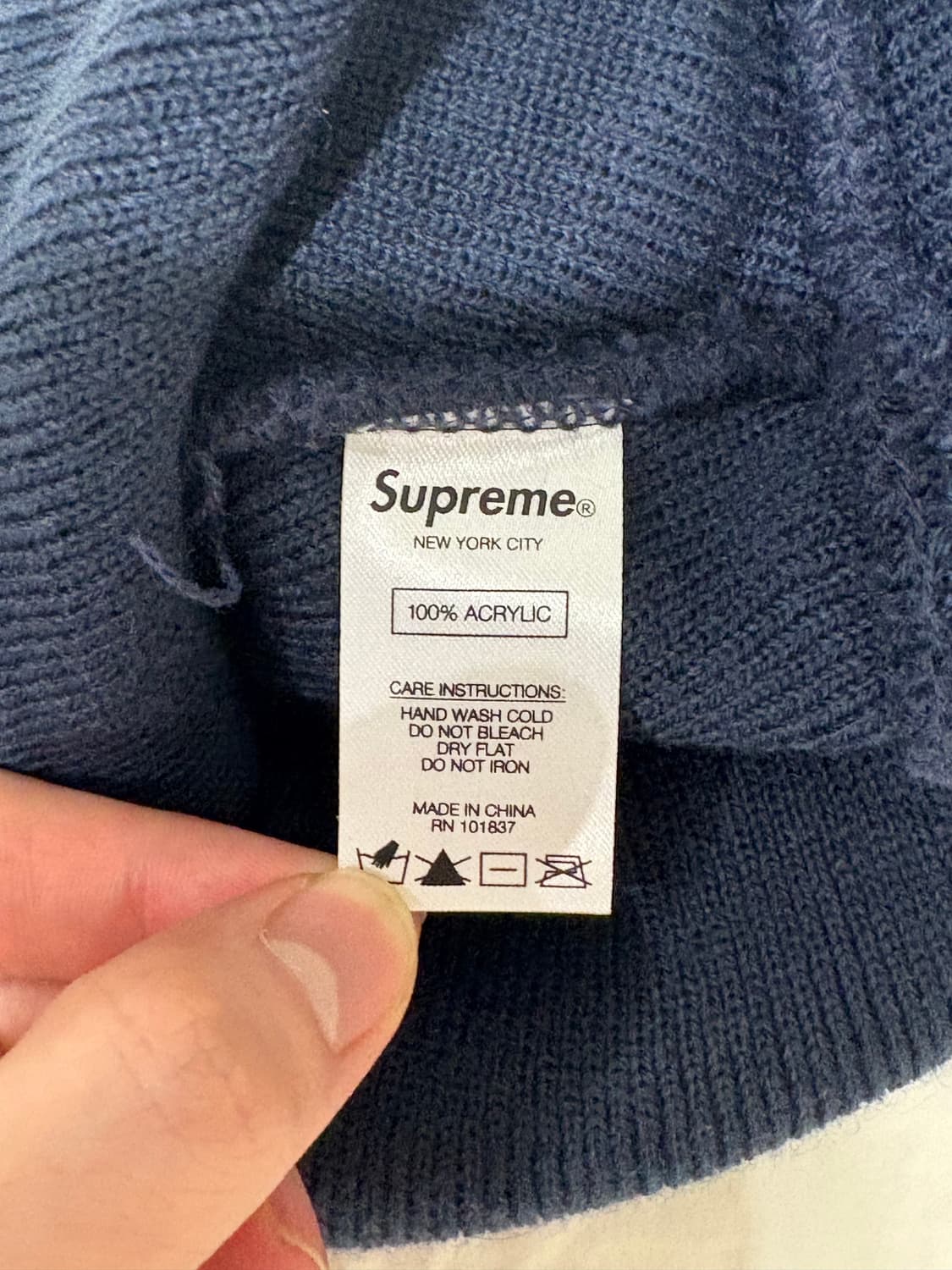 슈프림 1-800 비니 네이비 상품이미지2