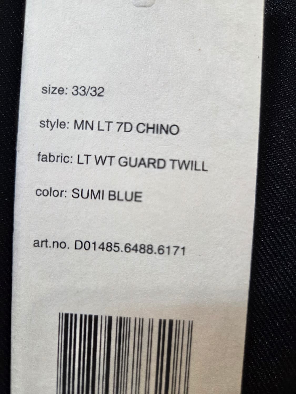 G-STAR블랙 남성용 정장 바지 (W33/L32)택없음/디피용 상품이미지5