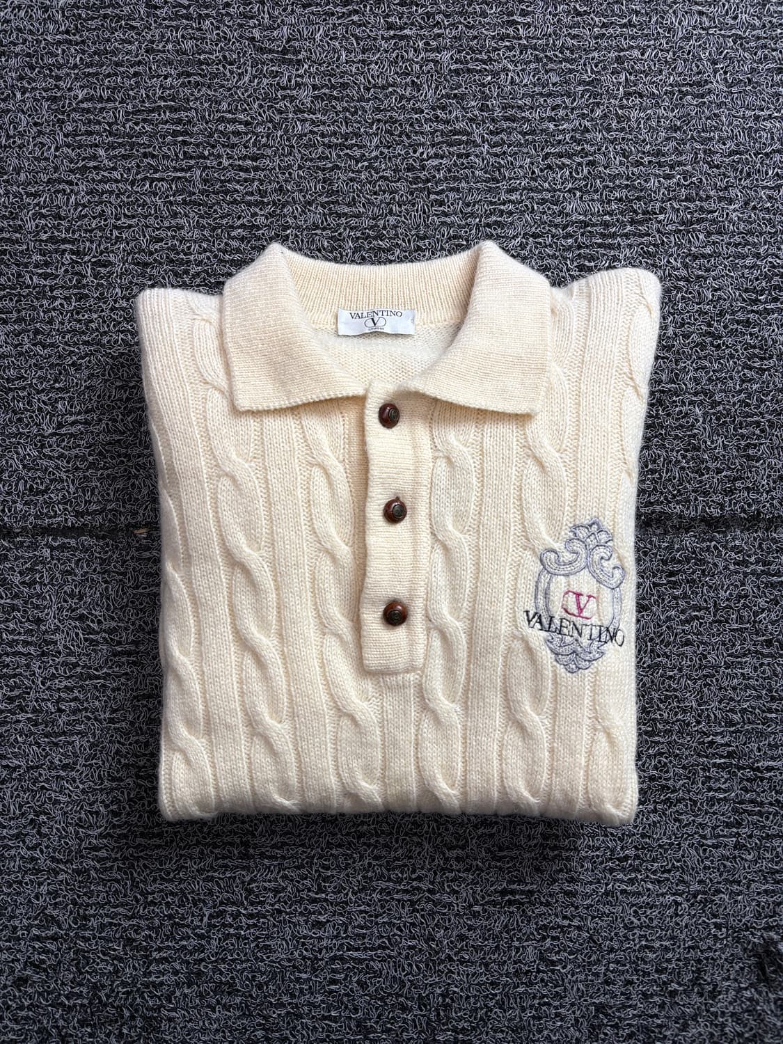 90s 발렌티노 아카이브 케이블 카라넥 니트 2299 상품이미지1