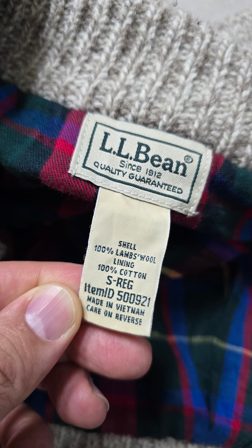 L.L.BEAN 엘엘빈 집업  100% 울니트 L 싸이즈 상품이미지6