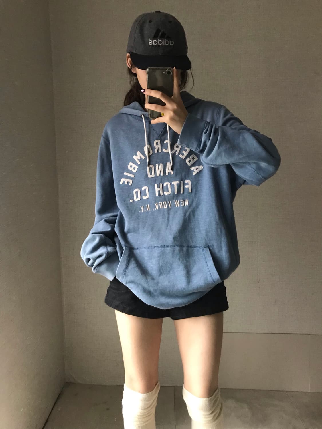 아베크롬비 연하늘 후드티 상품이미지3