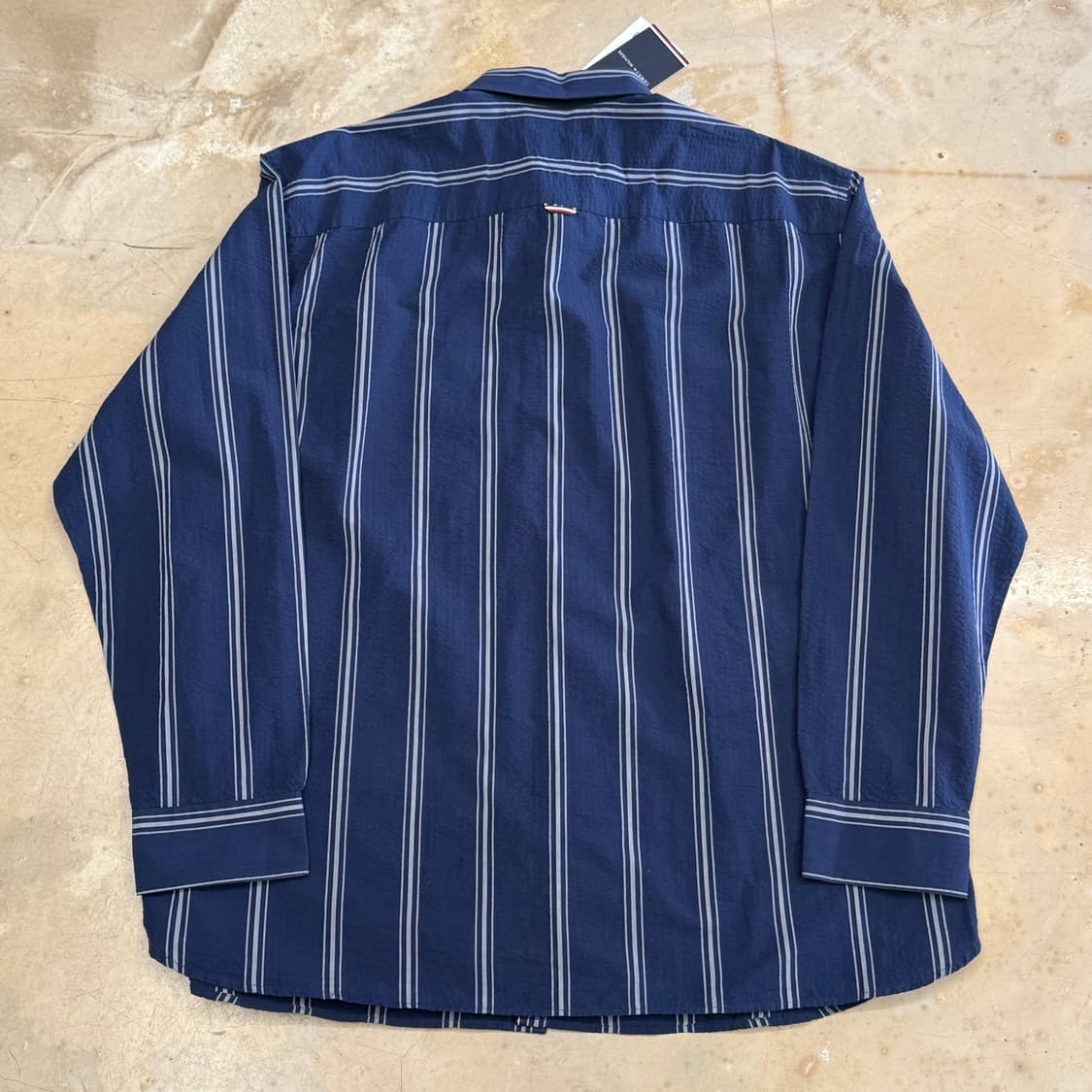 XXL 새상품 타미힐피거 네이비 스트라이프 셔츠 상품이미지3