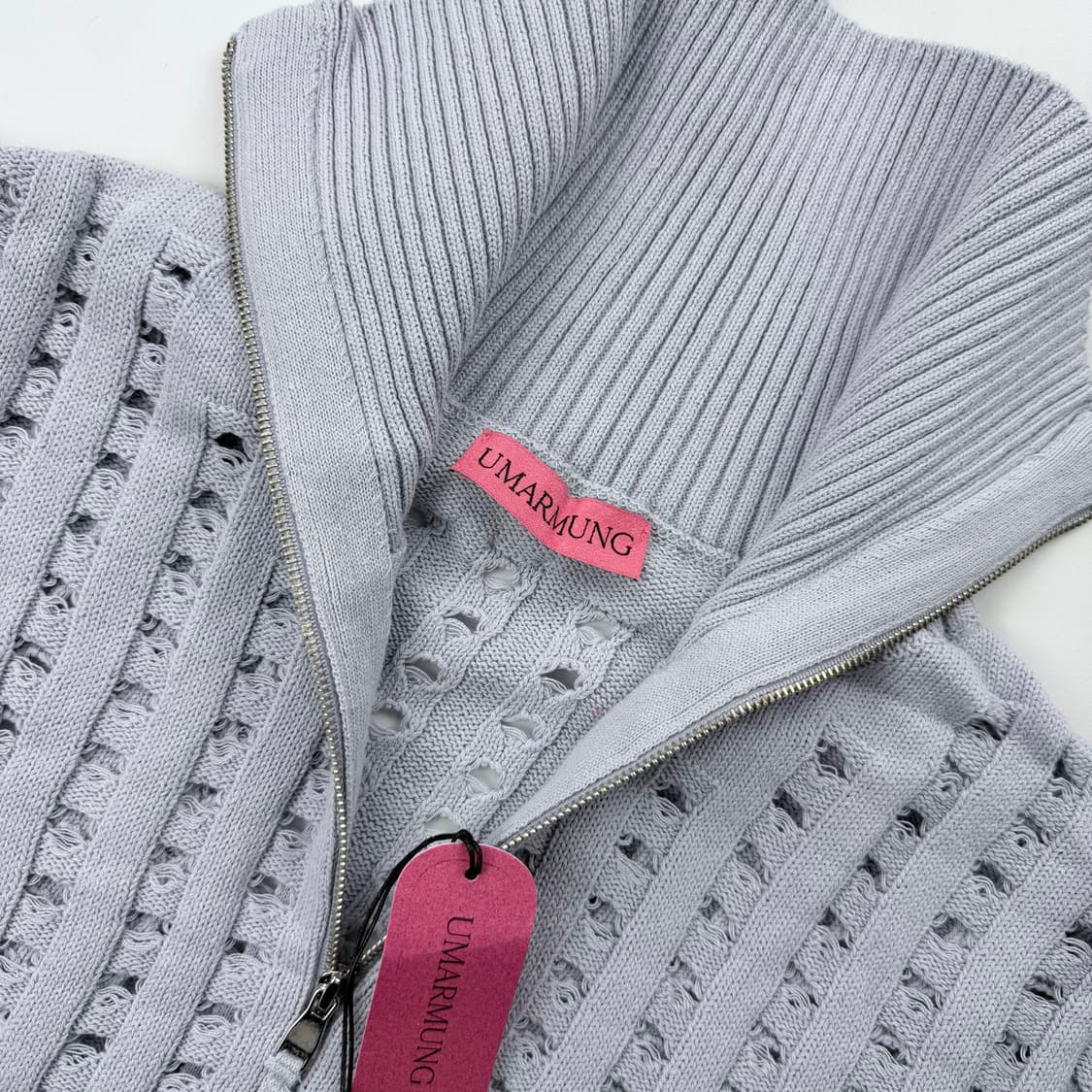 우마뭉 오가닉코튼 하프집업 니트 베스트 상품이미지3