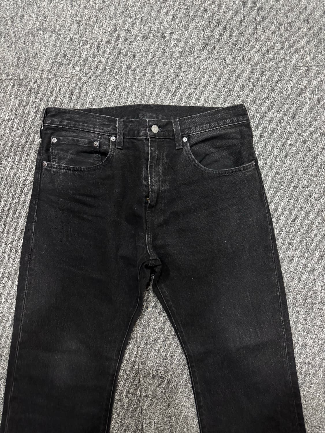 리바이스 517 프리미엄 블랙 워시드 데님 34 상품이미지3