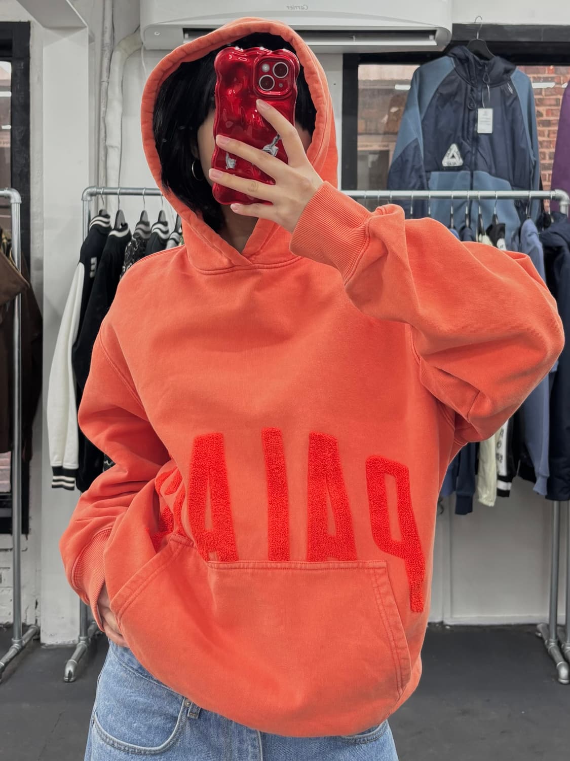 팔라스 플리스 빅로고 후드티 상품이미지3