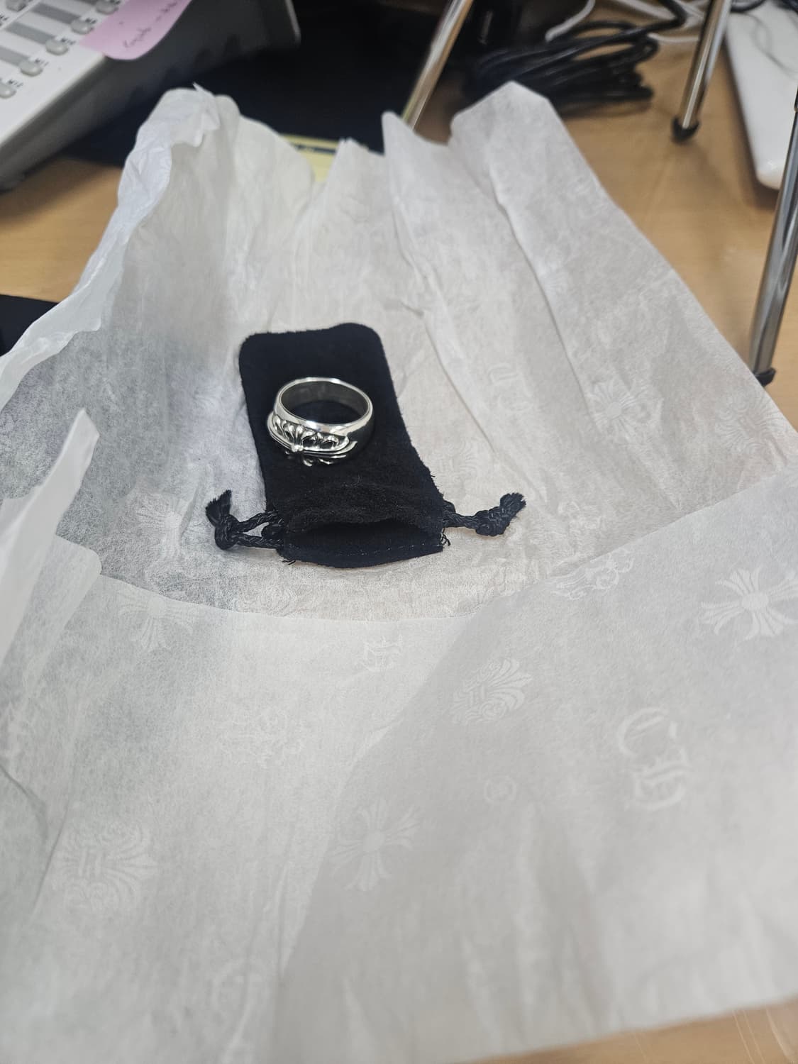 크롬하츠 플로랄 크로스 링 상품이미지7