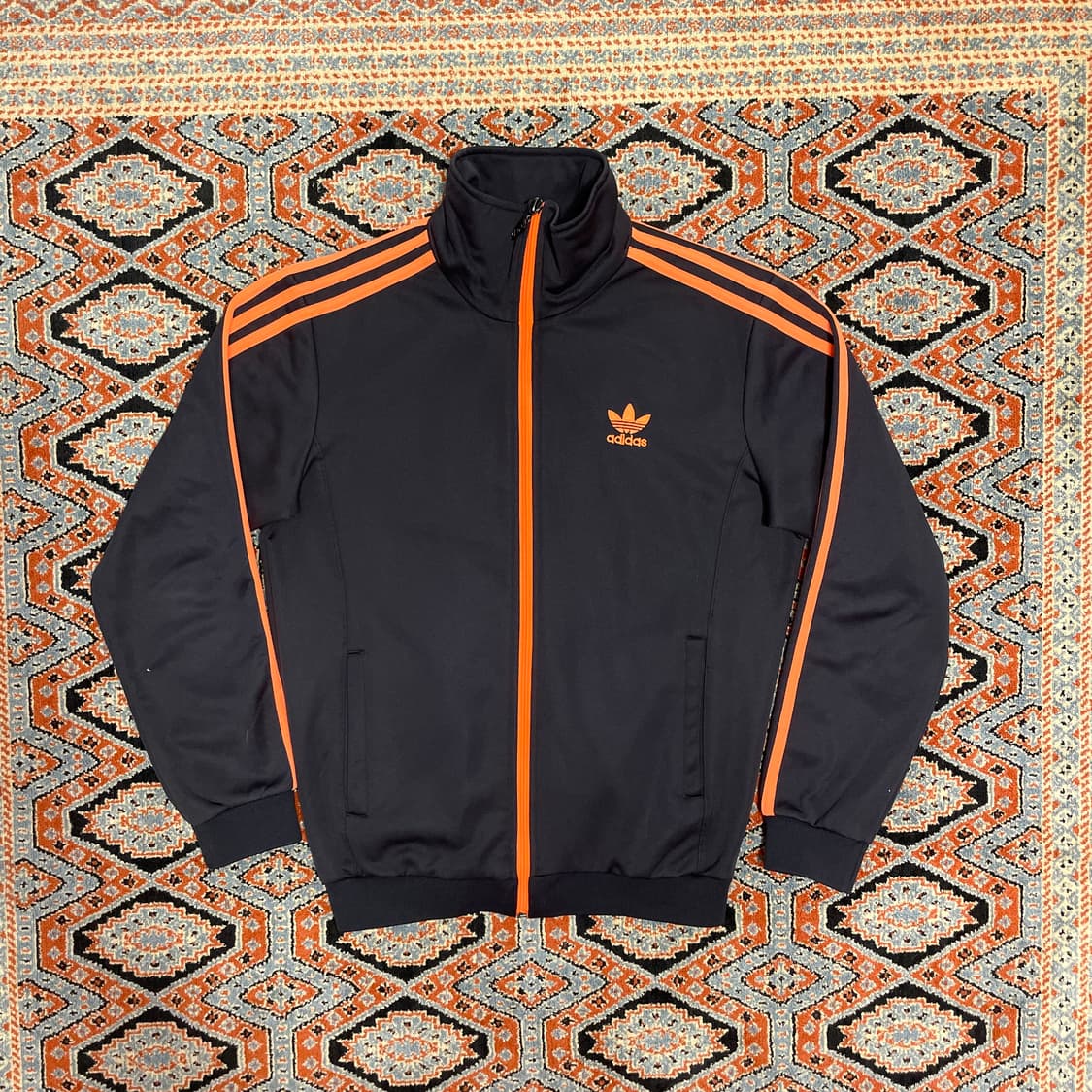 아디다스 파이어버드 로고 삼선 차콜 집업져지 여성M 상품이미지1