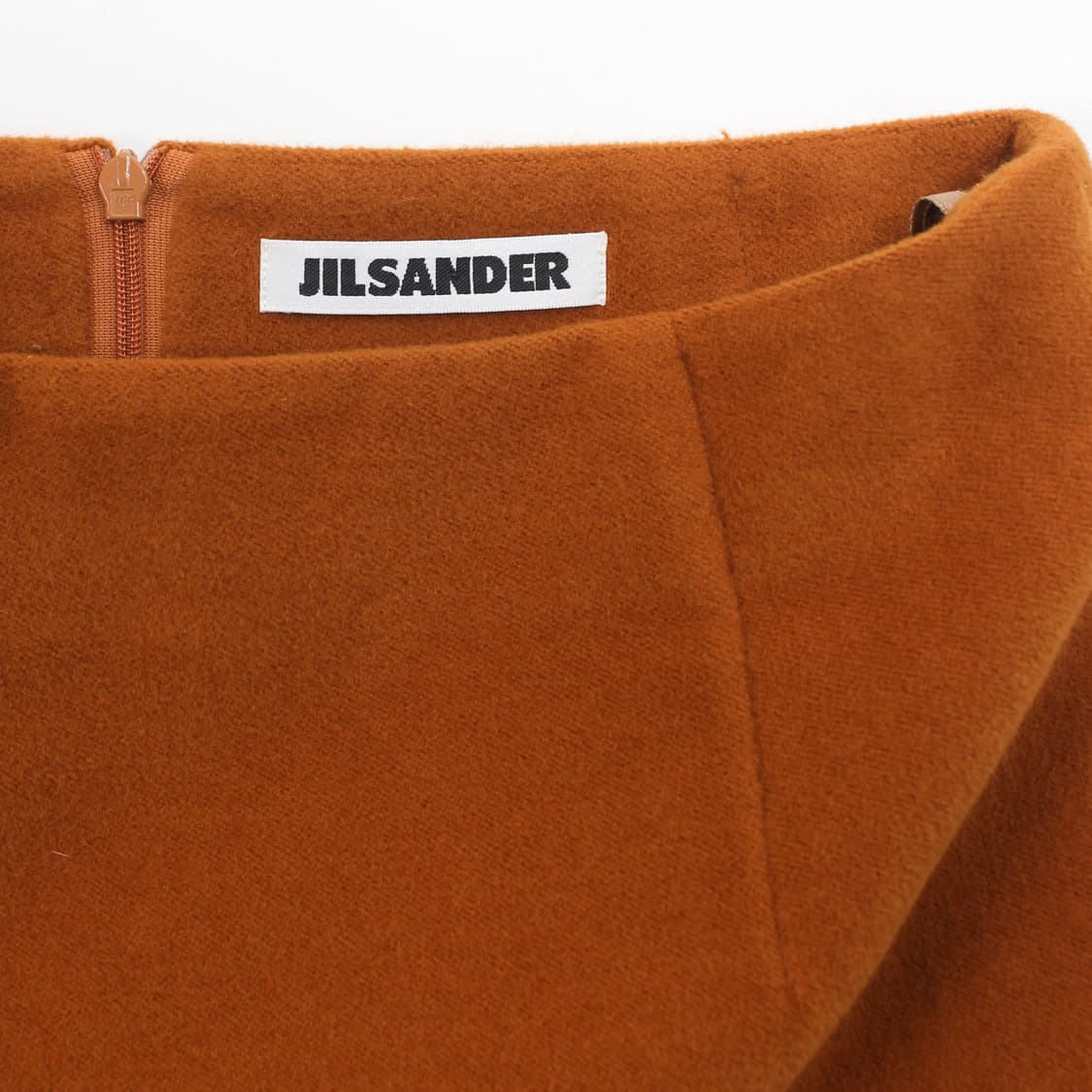질샌더 Jilsander 빈티지 앙고라 울 오렌지 미디 스커트 상품이미지2