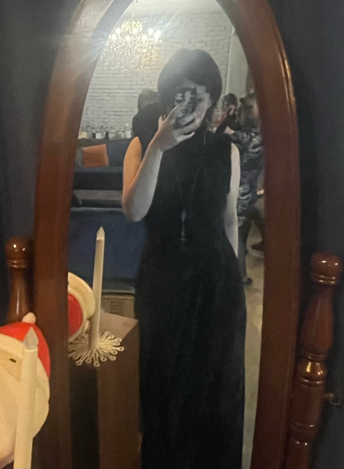 펑크레이브 고딕 치파오 롱 드레스 상품이미지4