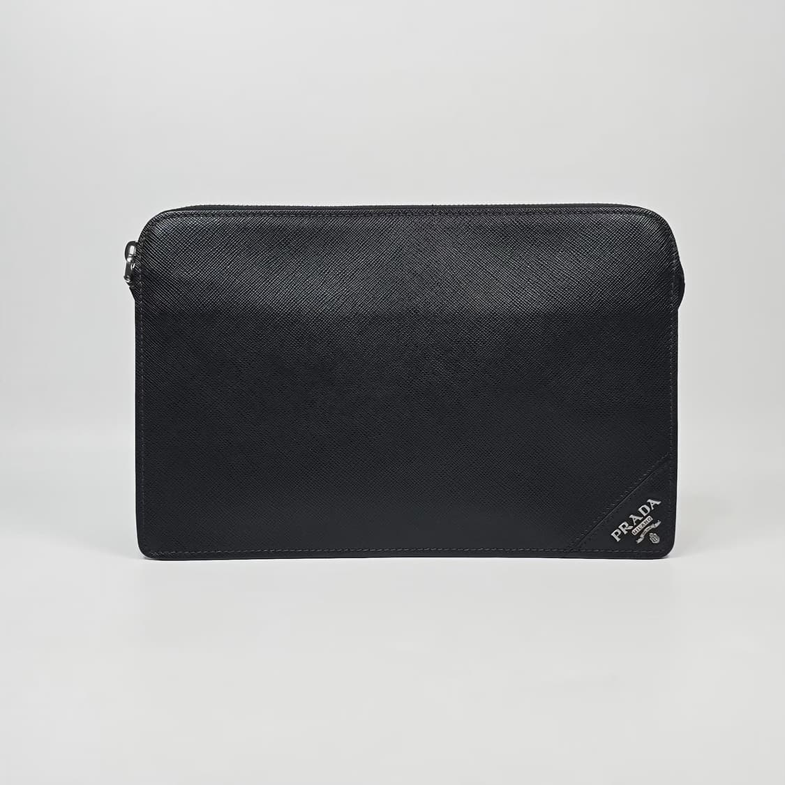 프라다 로고 사피아노 클러치백 상품이미지2