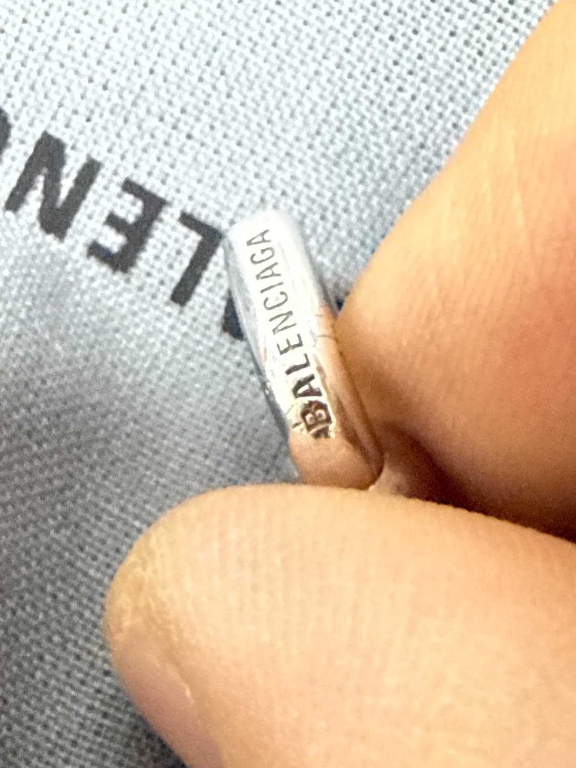 (레어) 발렌시아가 925실버 페이크 코피어싱 백화점 구매 상품이미지3