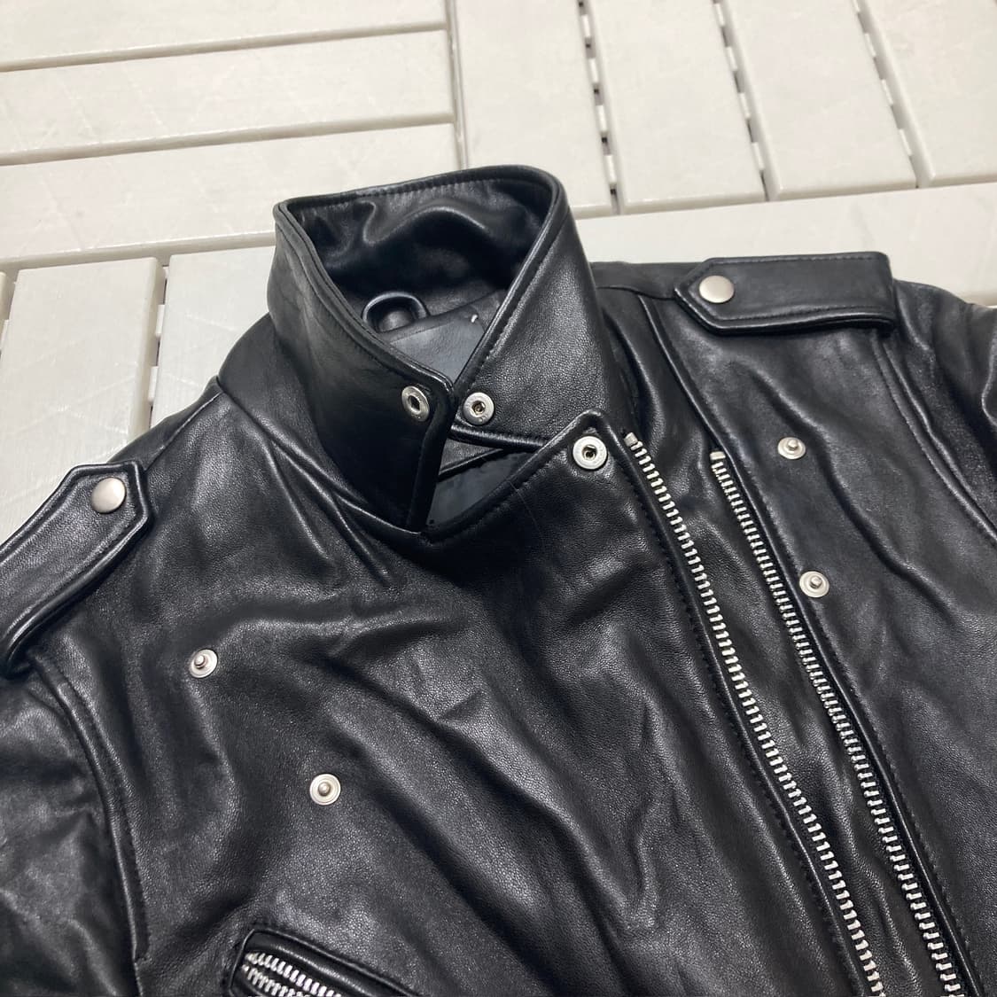 [L]비바스튜디오 리얼레더 자켓 0297 상품이미지3