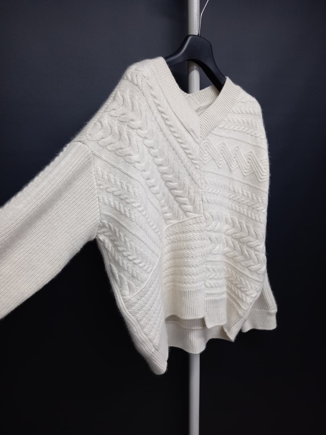 시스템 춘추동 아이보리 모 니트 풀오버 F 33-77 상품이미지4