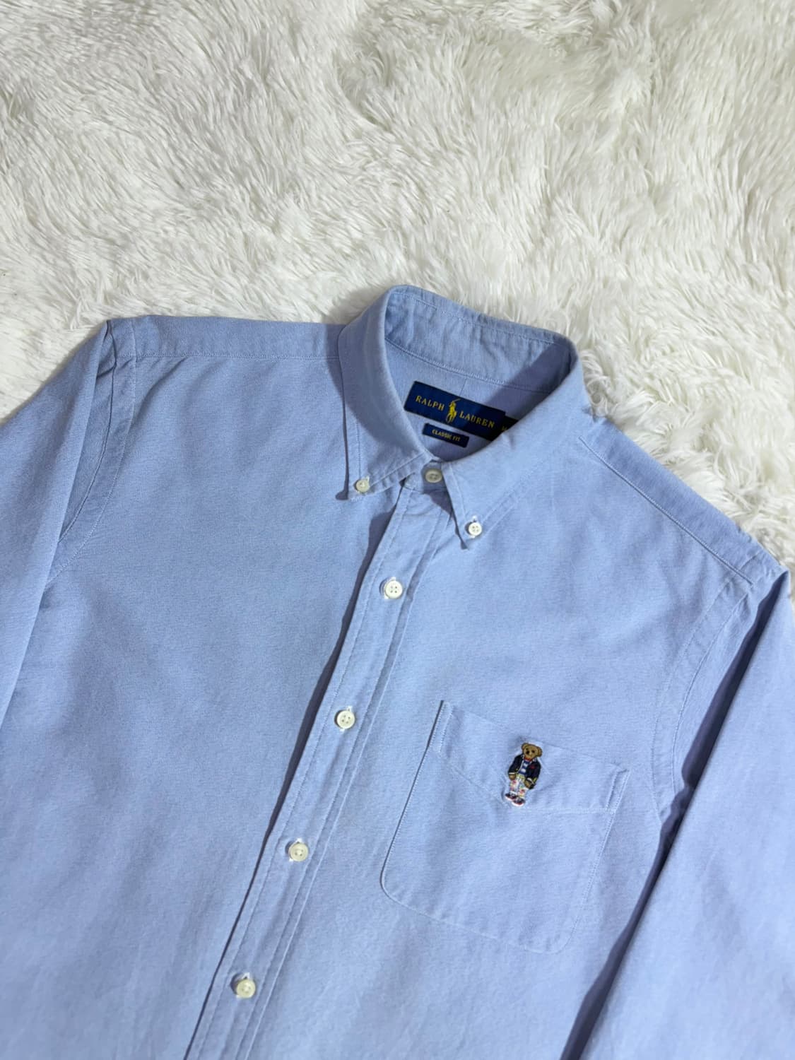 폴로 베어 솔리드 셔츠 (QR인증가능) 상품이미지4