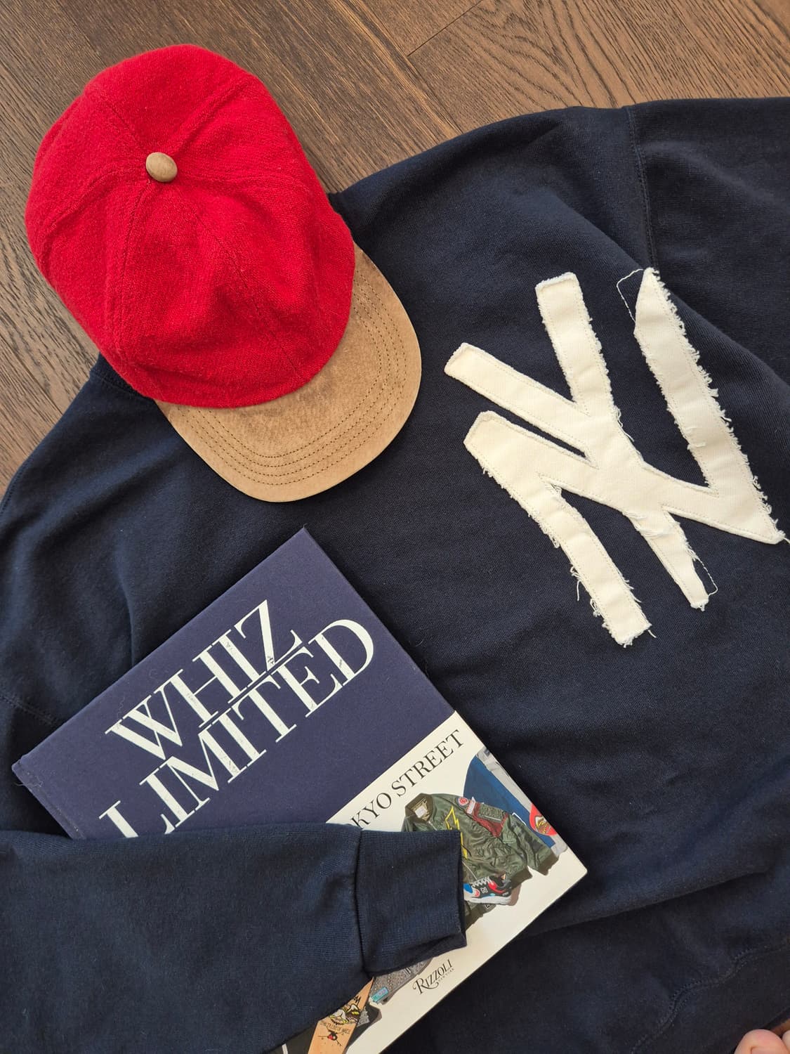 RUSSELL NY Appliquer Sweat(Navy) 상품이미지3