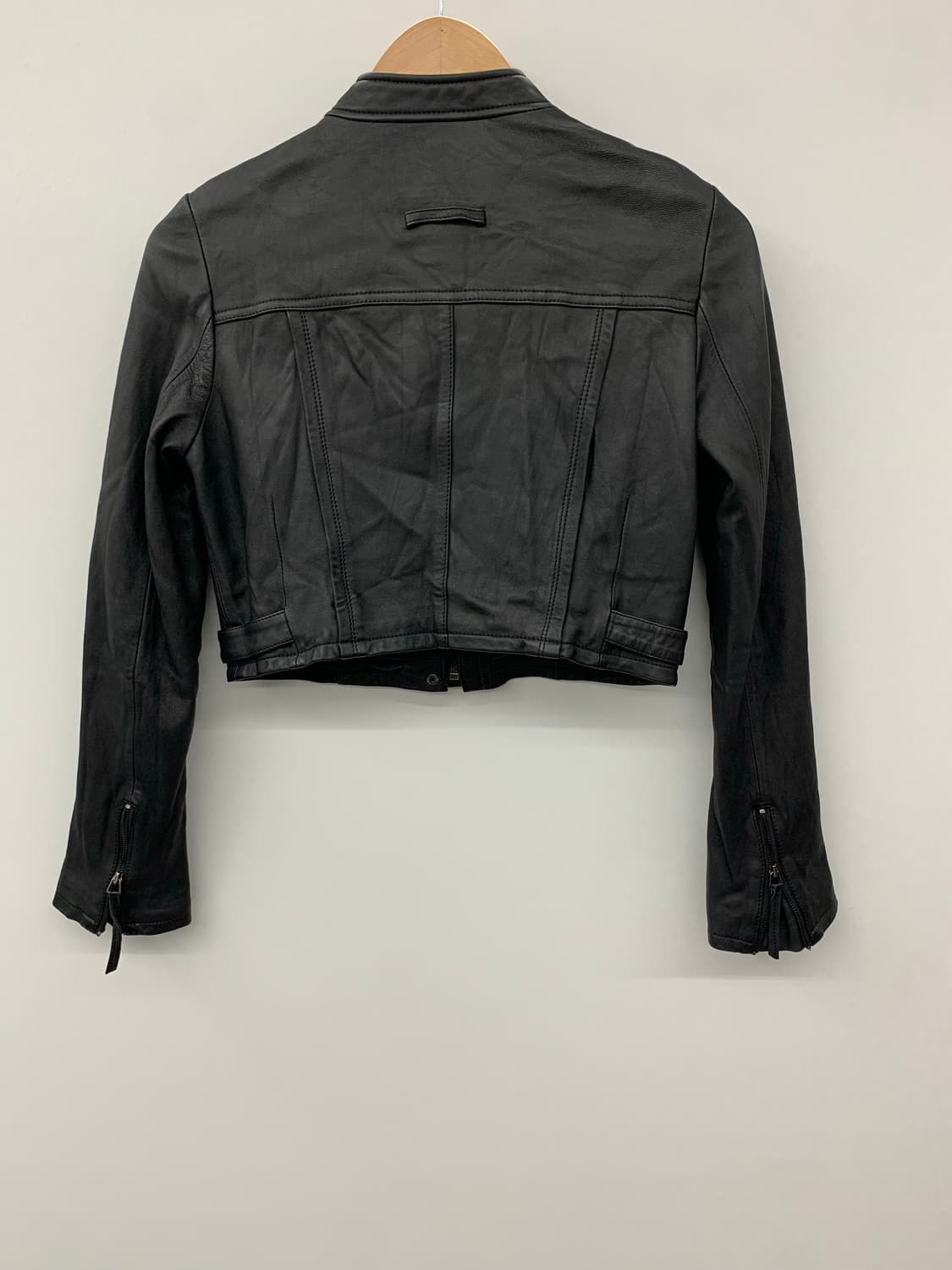 재패니즈 램스킨 크롭 바이커 자켓  상품이미지5