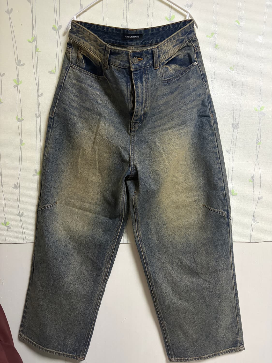 메종미네드 DART BRUSH WIDE DENIM PANTS BLUE46 상품이미지1