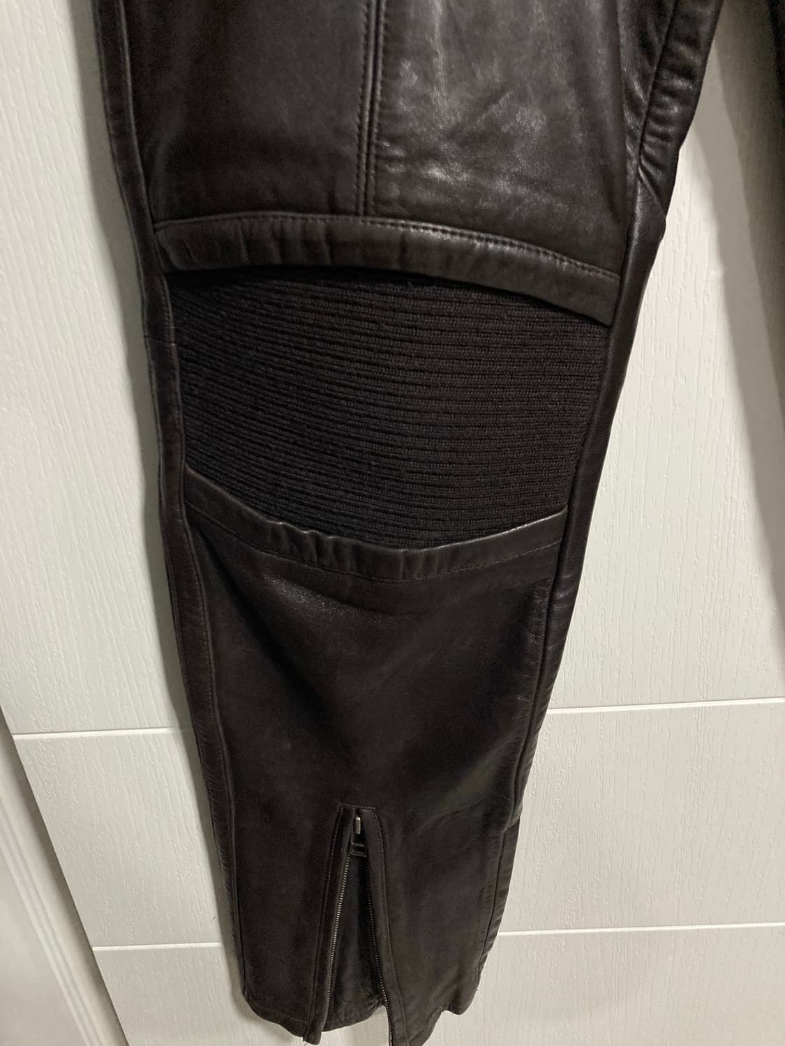 1996AW 이세이미야케 레더 바이커 팬츠 상품이미지5