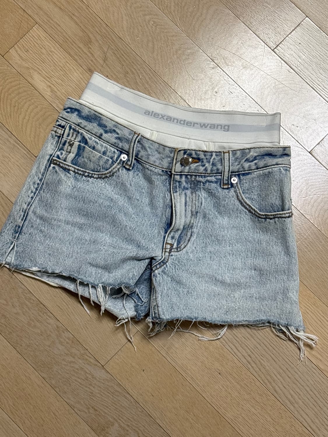 알렉산더왕 밴딩 데님 쇼츠 상품이미지2