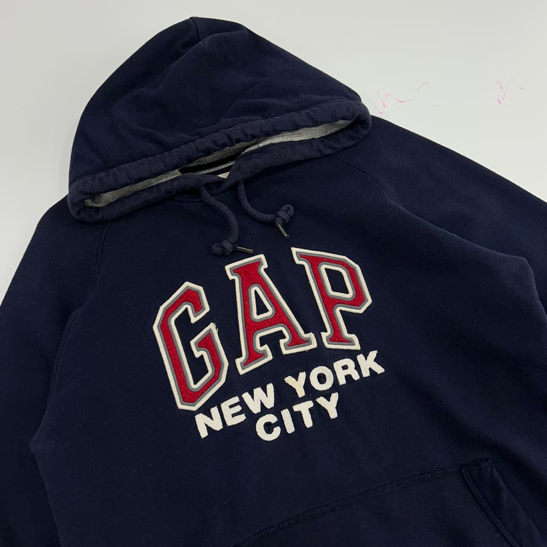 Gap 갭 레드로고 네이비 후드티 상품이미지4