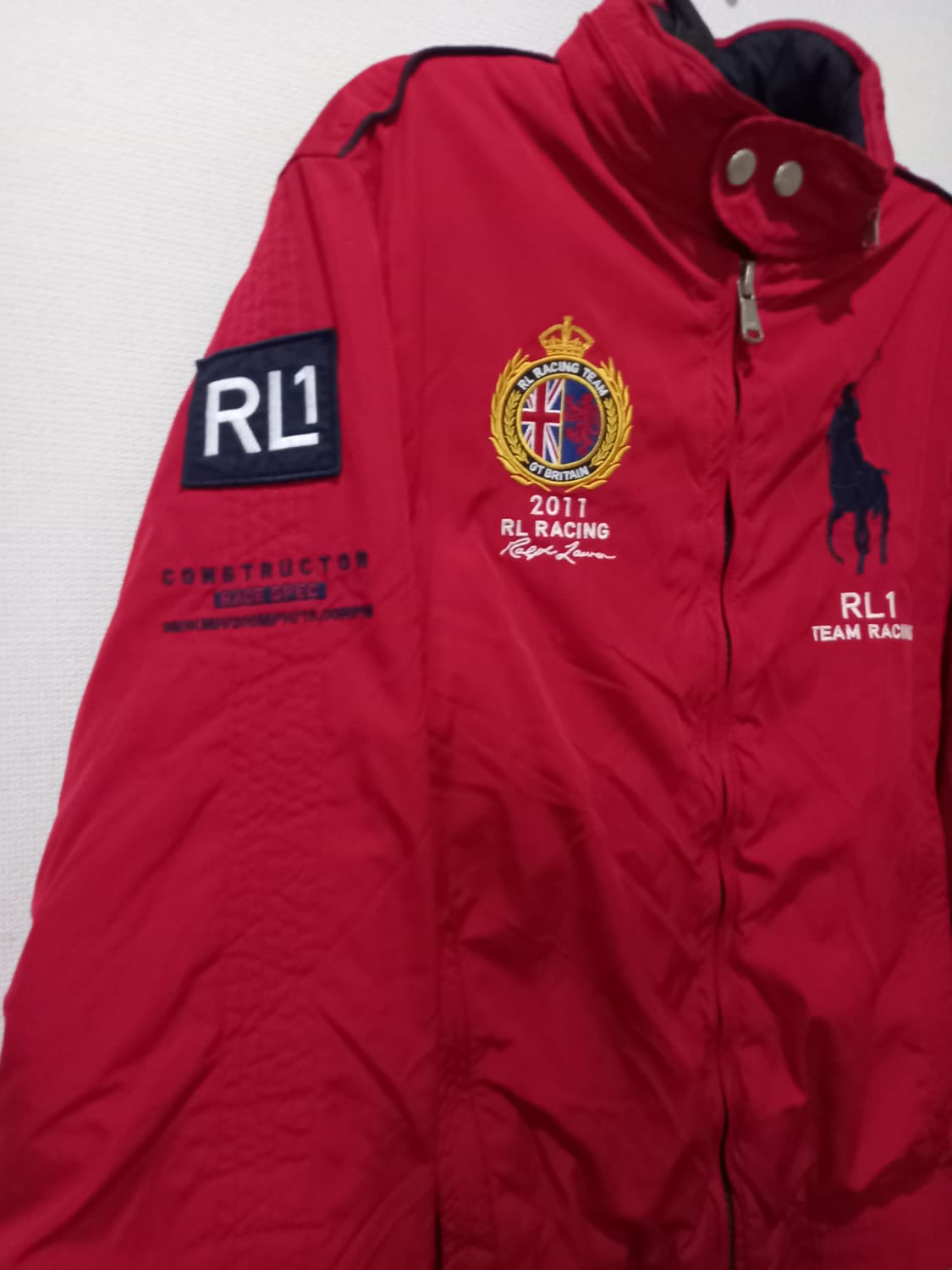 폴로 POLO 빅포니 레드 RL1 레이싱 자켓 95/M 상품이미지3