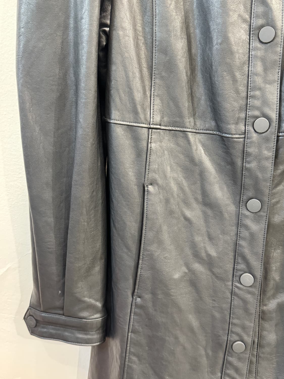 vintage 페이크레더 투웨이자켓 상품이미지4