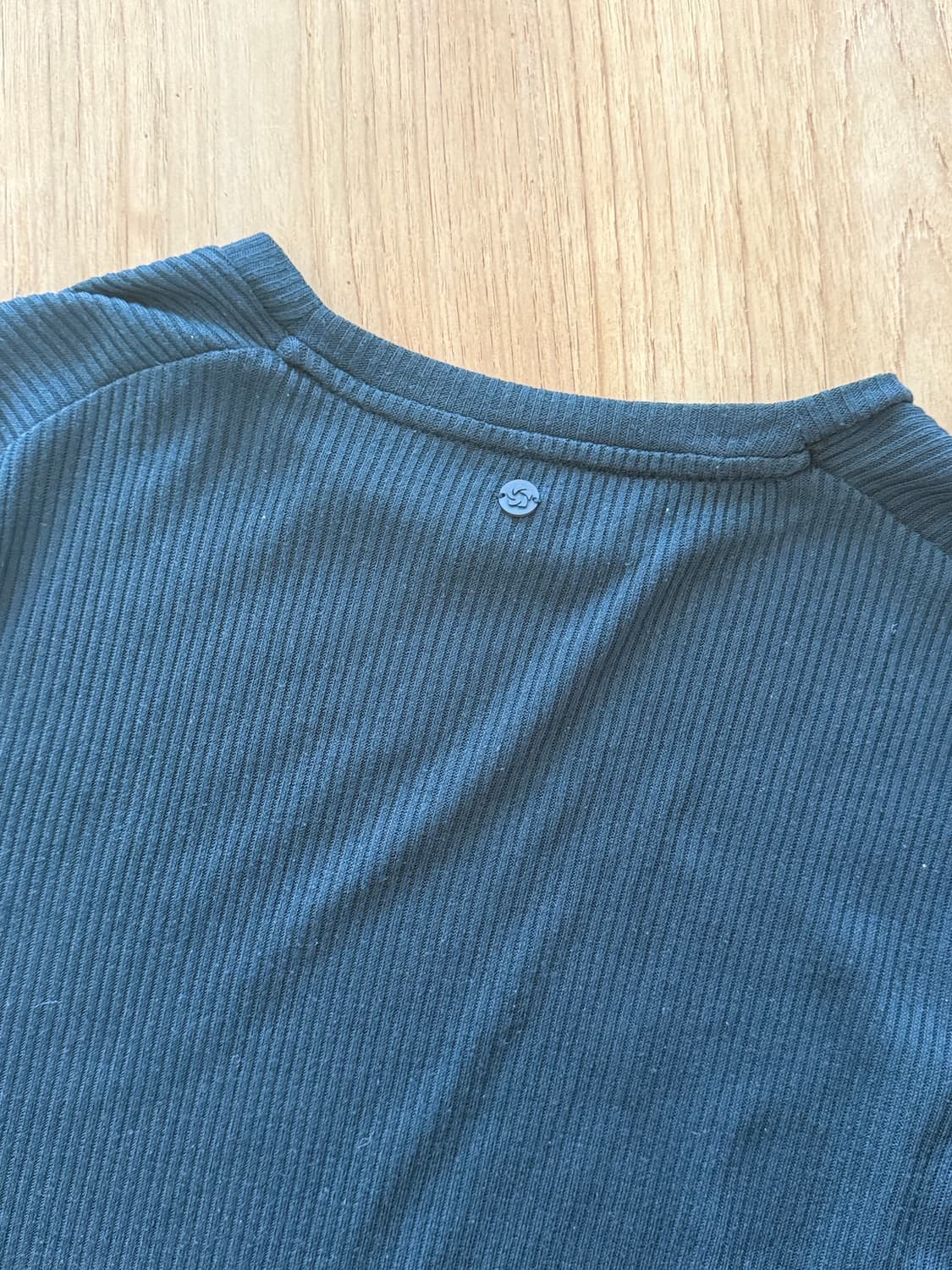 뮬라웨어 숏슬리브 반팔 요가복 상의 블랙 상품이미지2