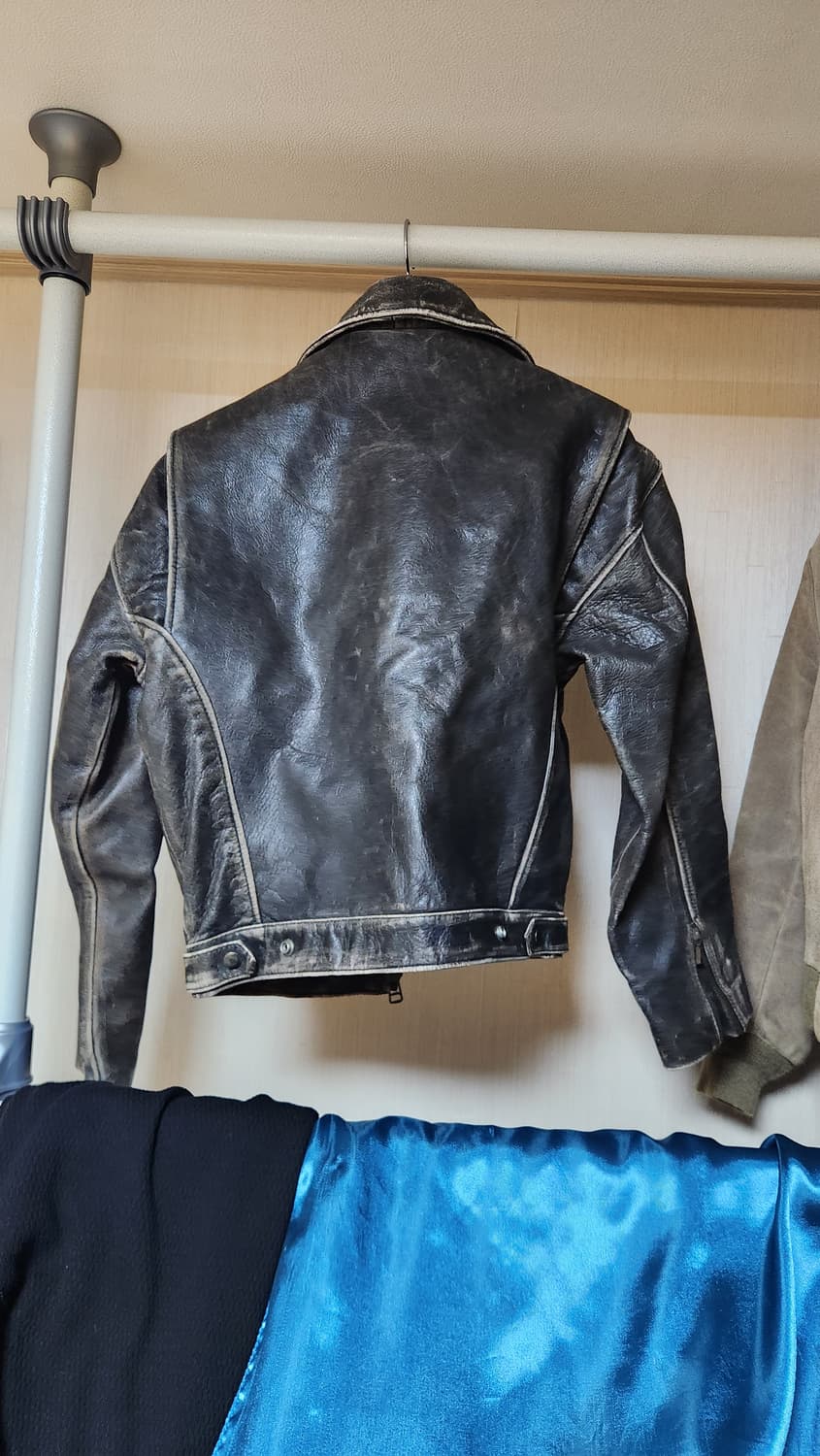 human being 카우 하이드 빈티지 레더 자켓 RBC 상품이미지2