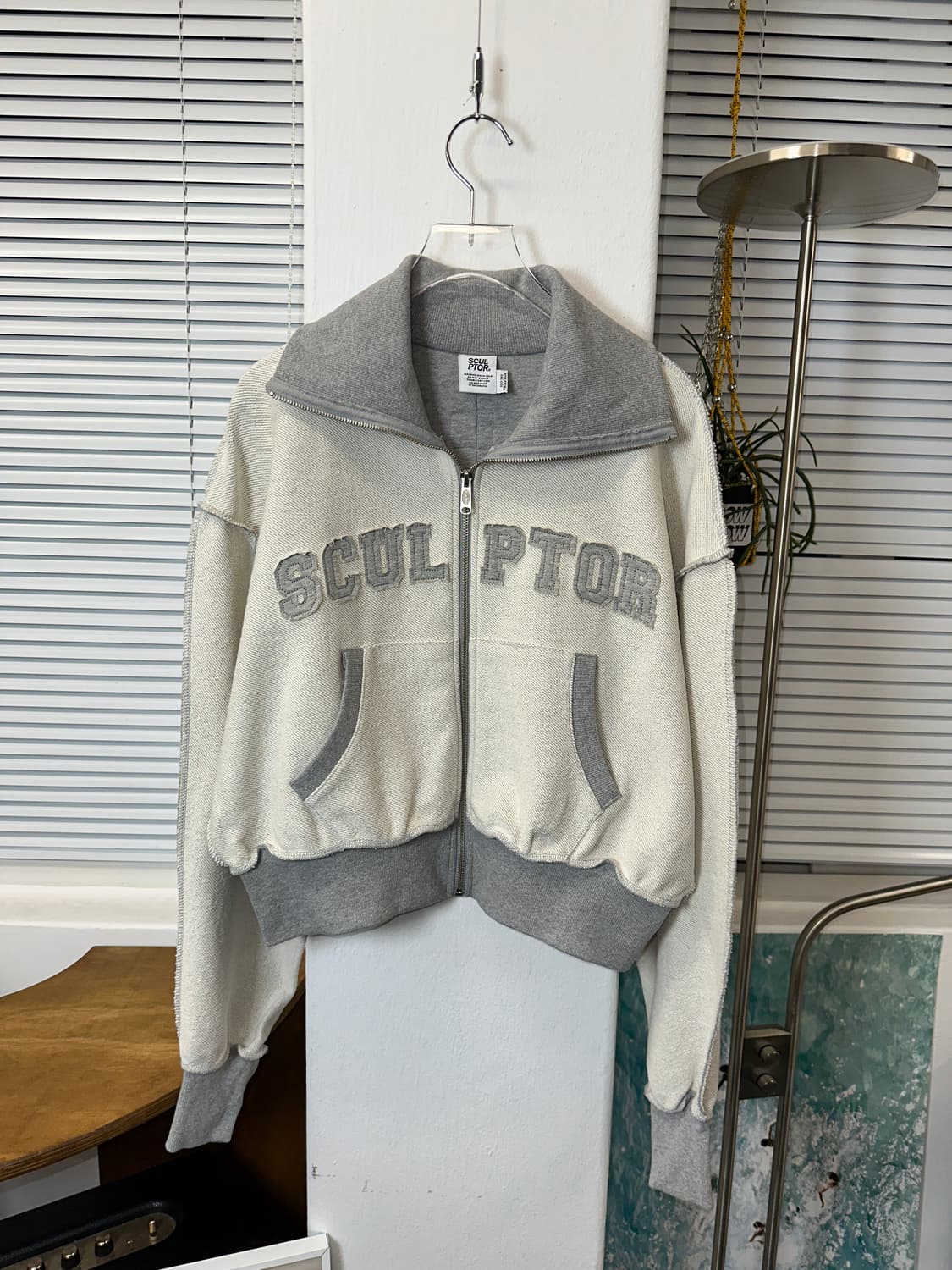 스컬프터 스펠로고 집업 (헤비코튼)os  상품이미지2