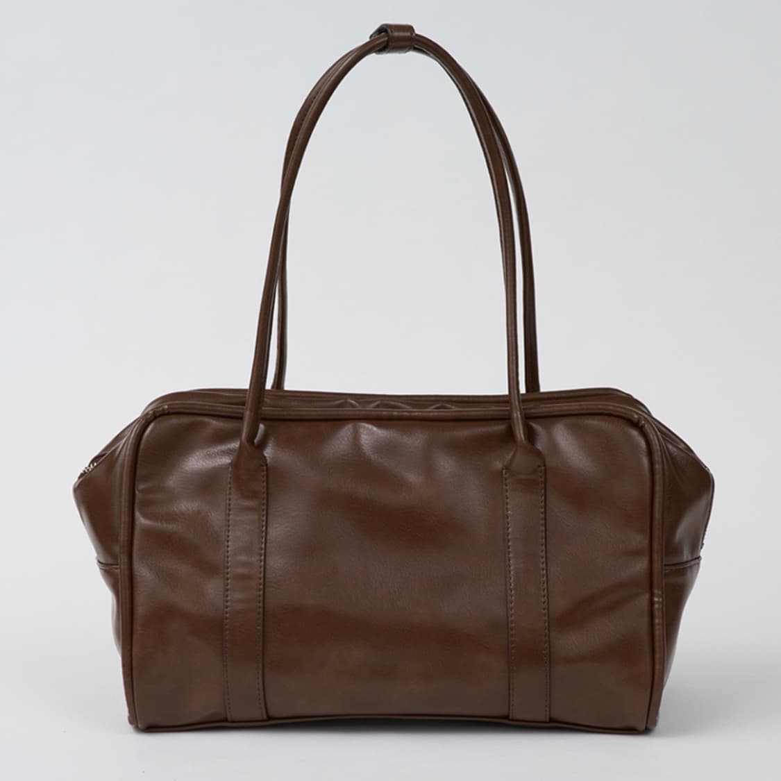 새상품 여밈 박스백 코코아 브라운 숄더백 가방 상품이미지2