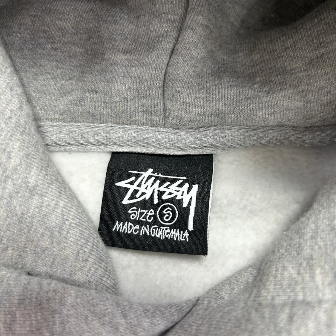 스투시 스탁로고 그레이 후드(S) 상품이미지2
