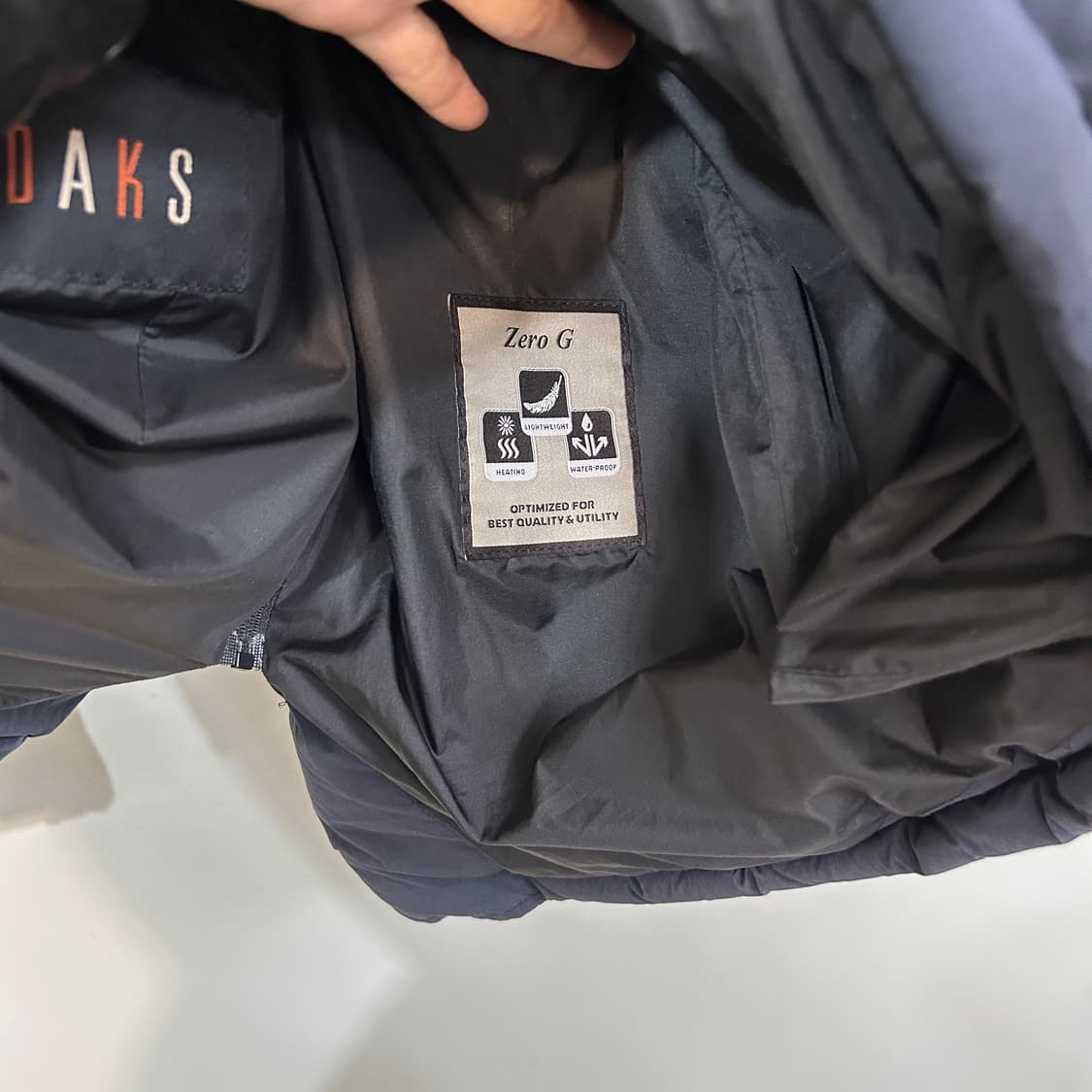 닥스 남성 구스다운 패딩 100 네이비 상품이미지4