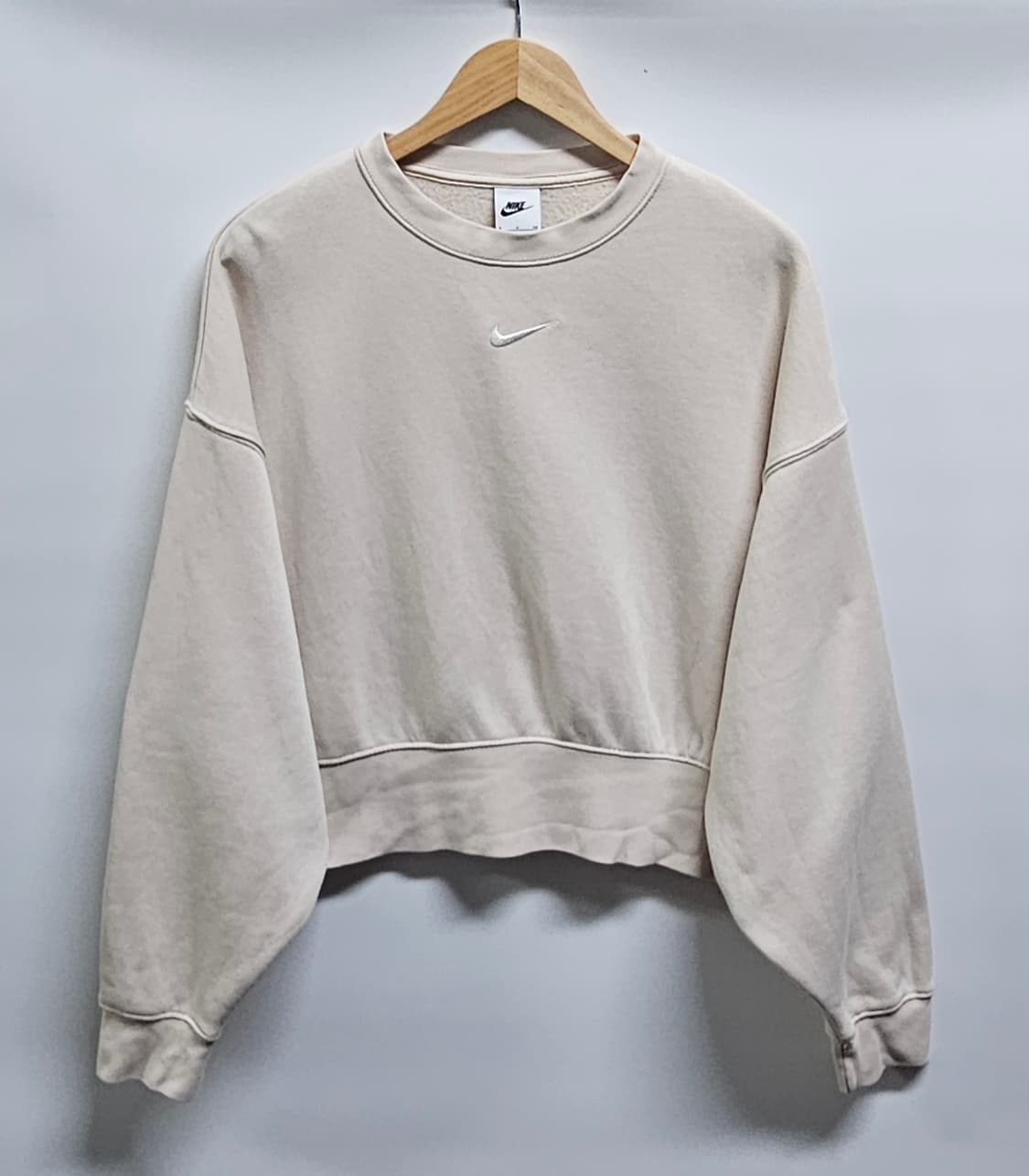 나이키 여성 크롭 기모맨투맨 S 상품이미지1