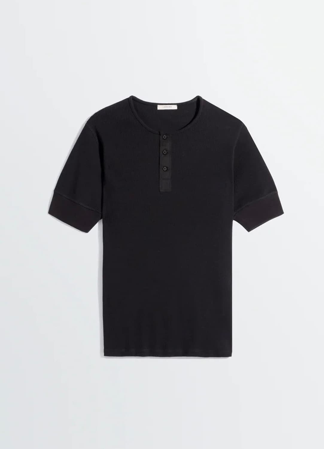 [M,L]르메르 26ss RIB HENLEY 헨리 니트/블랙 상품이미지3