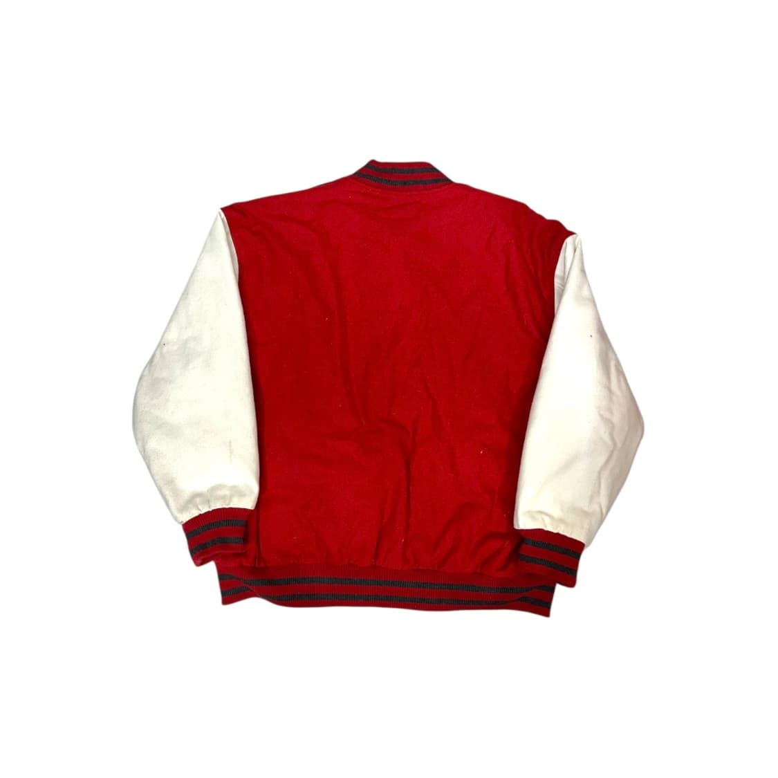 일본 빈티지 WEGO 레드 가죽 바시티 점퍼 스타디움 자켓 L 상품이미지6