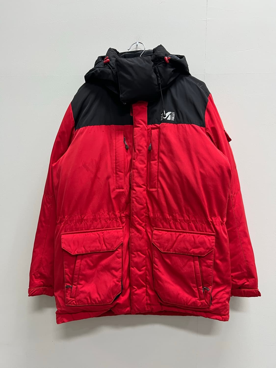 (100) 밀레 구스다운 패딩 자켓 레드 상품이미지2