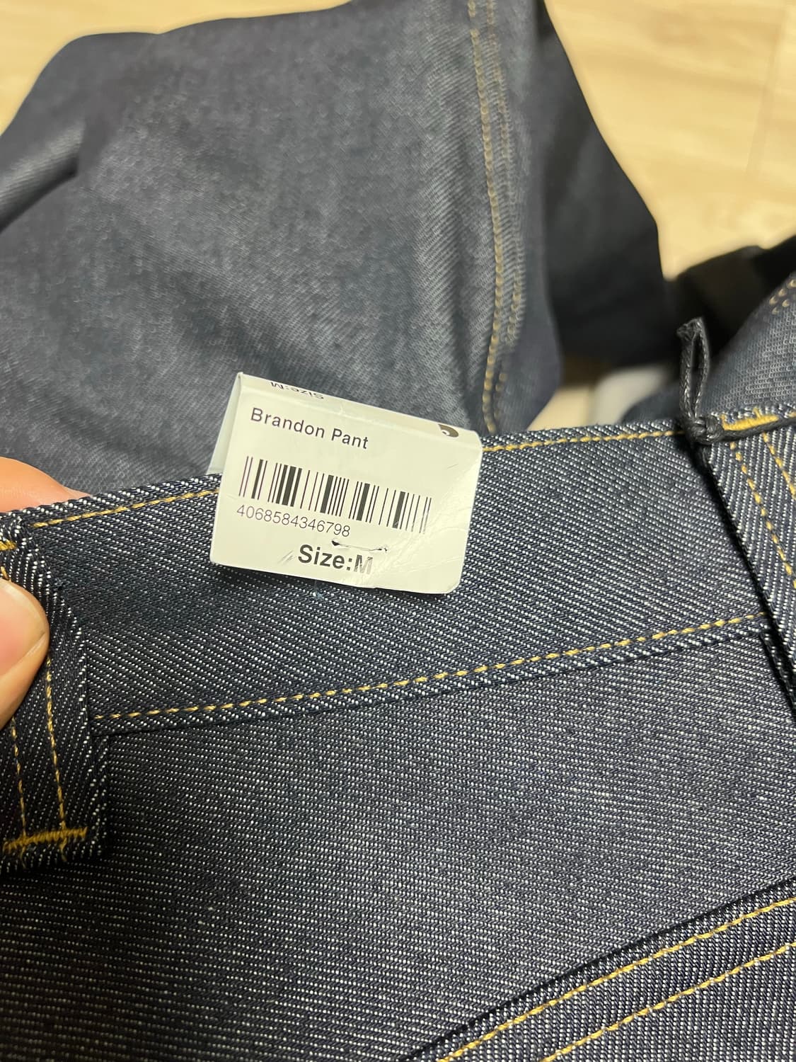 칼하트 브랜든 팬츠 블루 리지드 m 판매or교환 상품이미지4