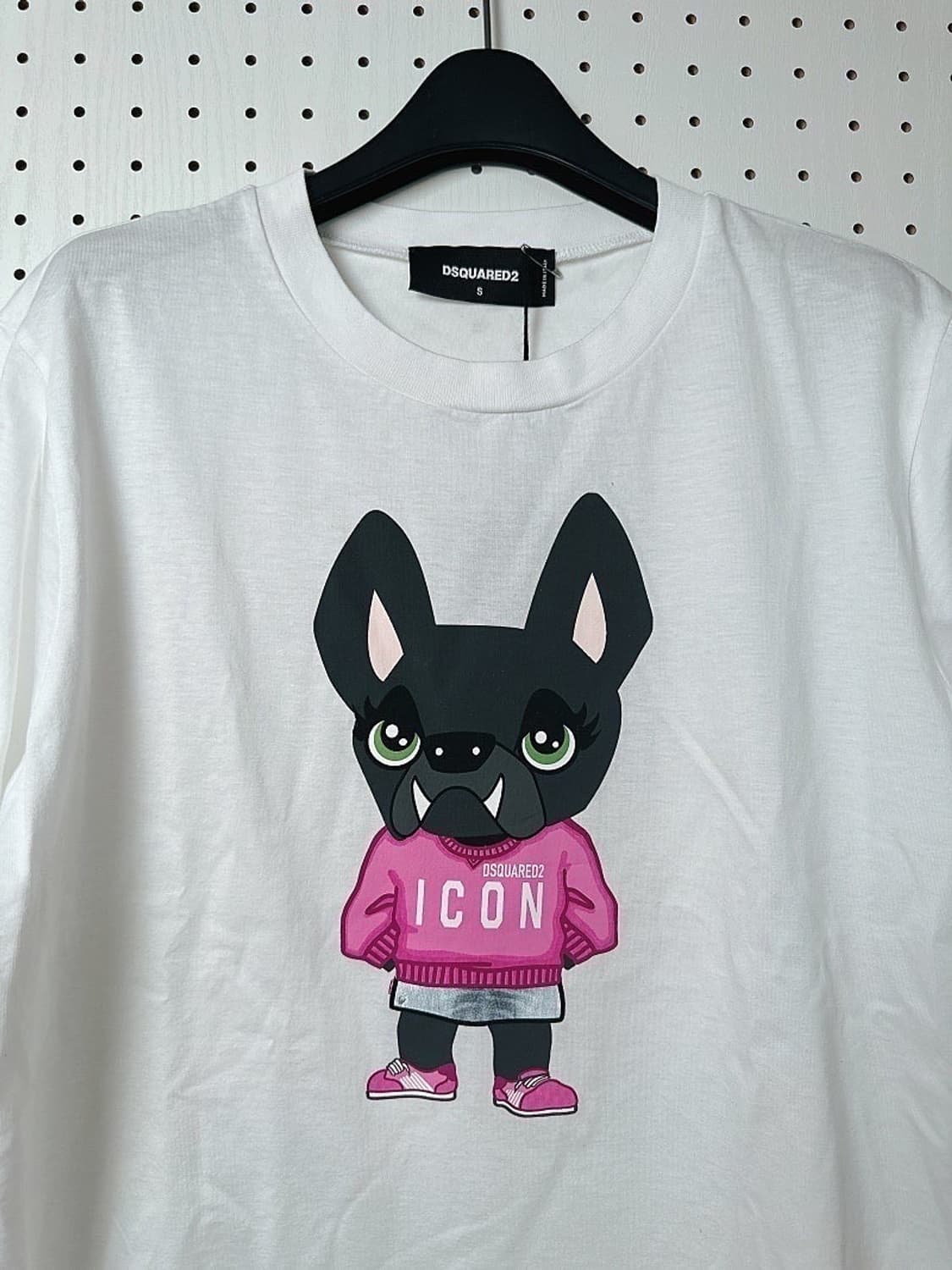 (정품/새상품) 디스퀘어드2 화이트 ICON 로고 프린트 반팔 티셔츠 상품이미지2