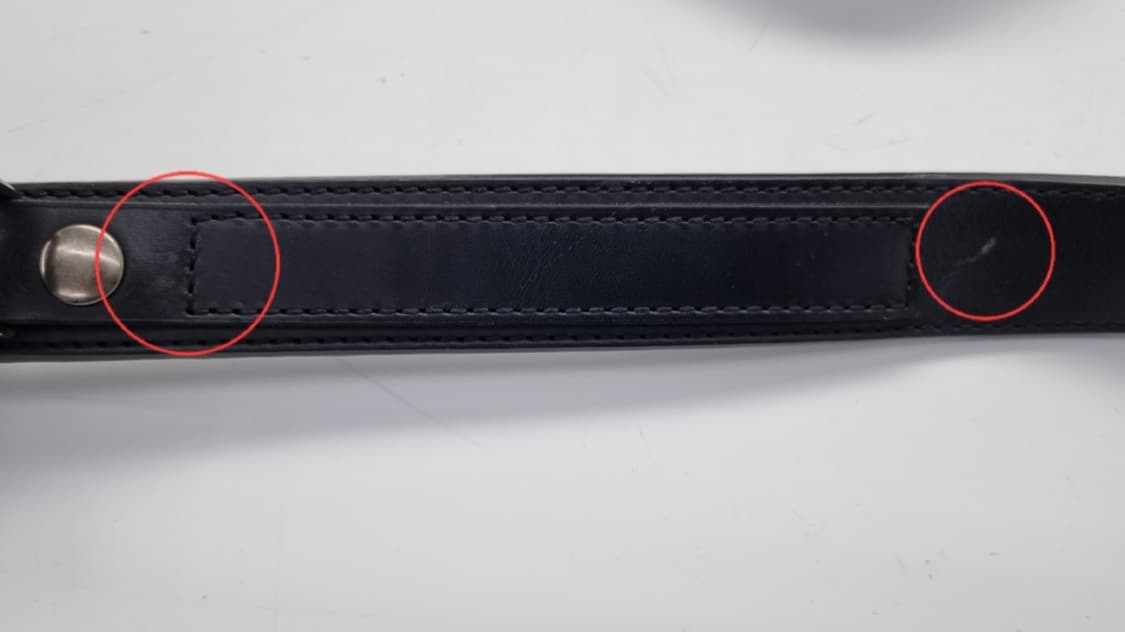 르메르 미니멀 웨스턴 벨트 카우 레더 블랙 85 상품이미지10