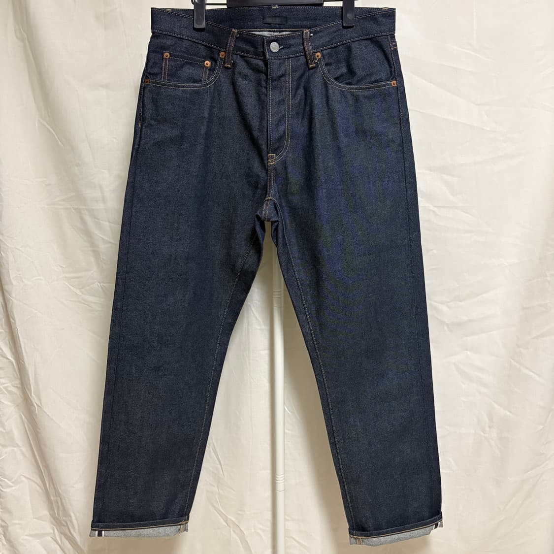 유니클로 셀비지 레귤러핏 데님팬츠 / 32 상품이미지1