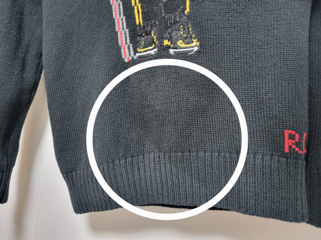 청소년 학생 보이즈 주니어 키즈 2022 폴로 QR인증 베어 니트 후드티 상품이미지6