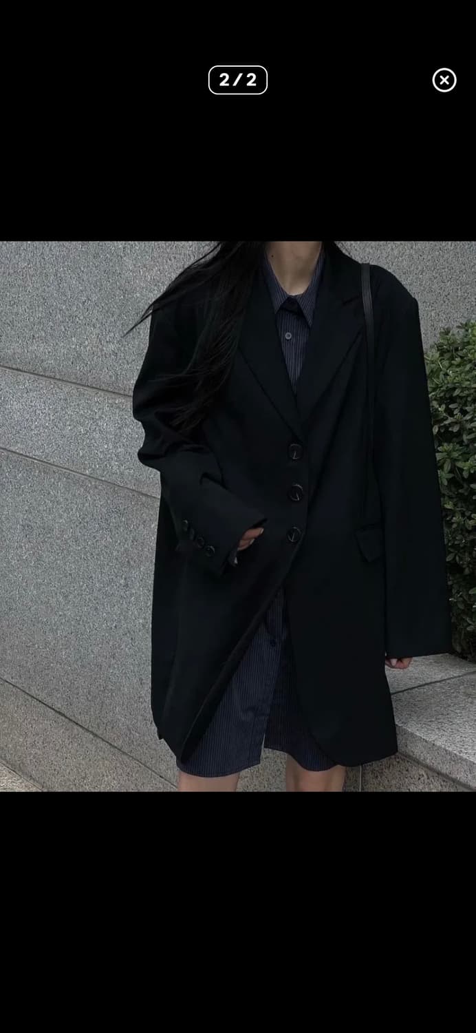 트리밍버드 오버핏싱글자켓 상품이미지2