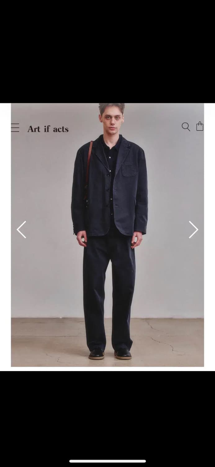 아트이츠액츠 워시드 블레이저 다크네이비 상품이미지3