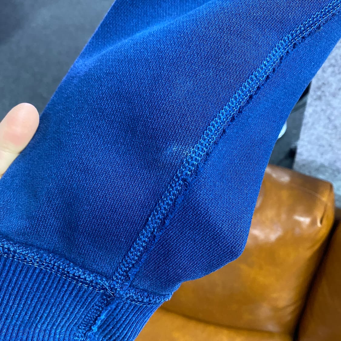 아베크롬비 아치로고 빈티지블루 후드집업 B4347 상품이미지7