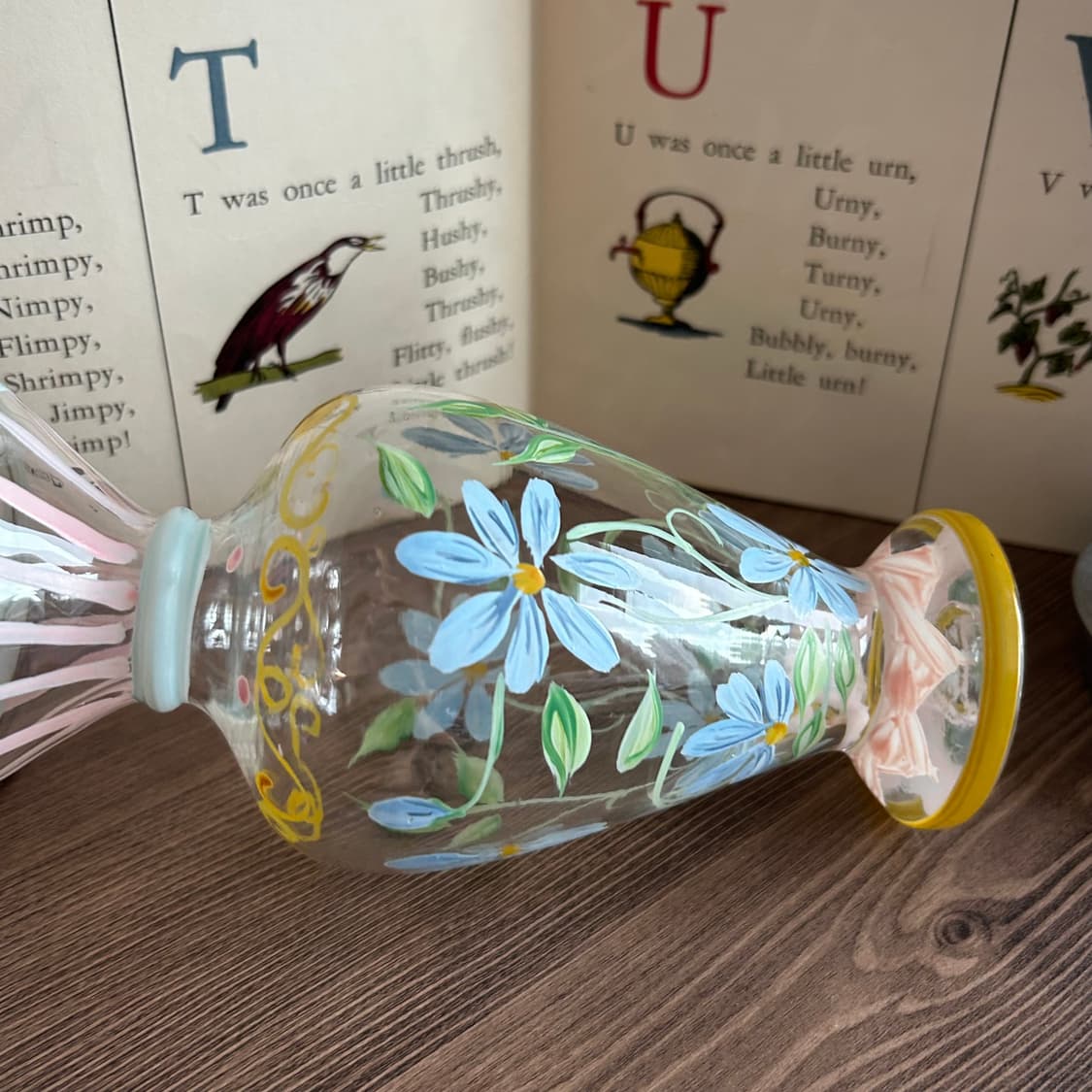 핸드페인티드 빈티지 화병 꽃병  상품이미지7