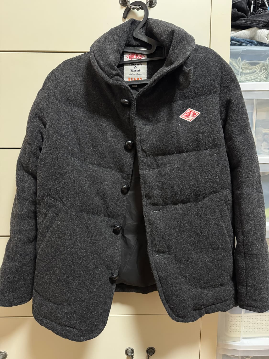 단톤 빔즈 울 패딩 상품이미지1