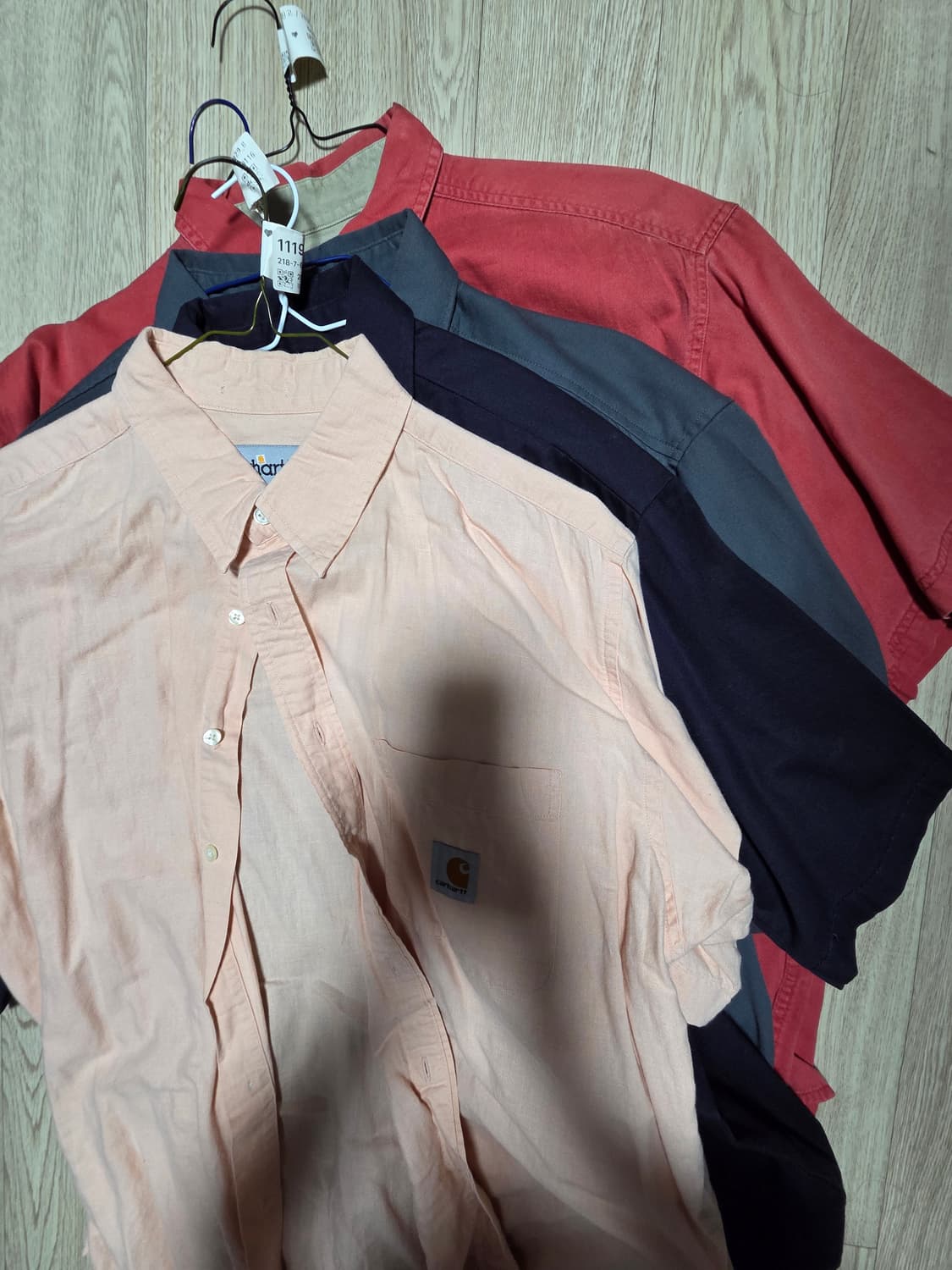 칼하트 반팔셔츠 4개 일괄 상품이미지1