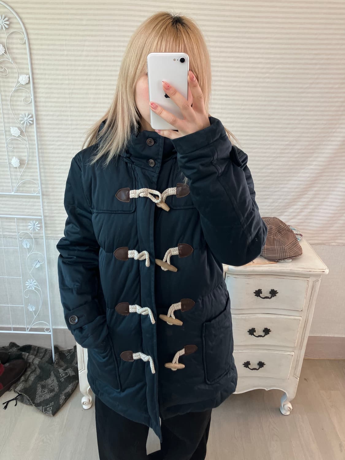 jpn vintage 라코스테 네이비 더플 롱패딩  상품이미지6