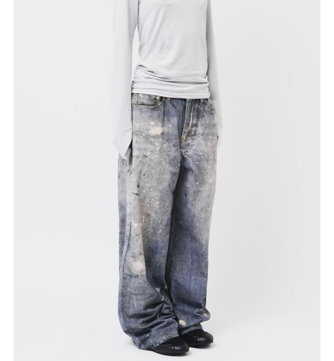 하이파이펑크 디지털 와이드 데님 상품이미지3